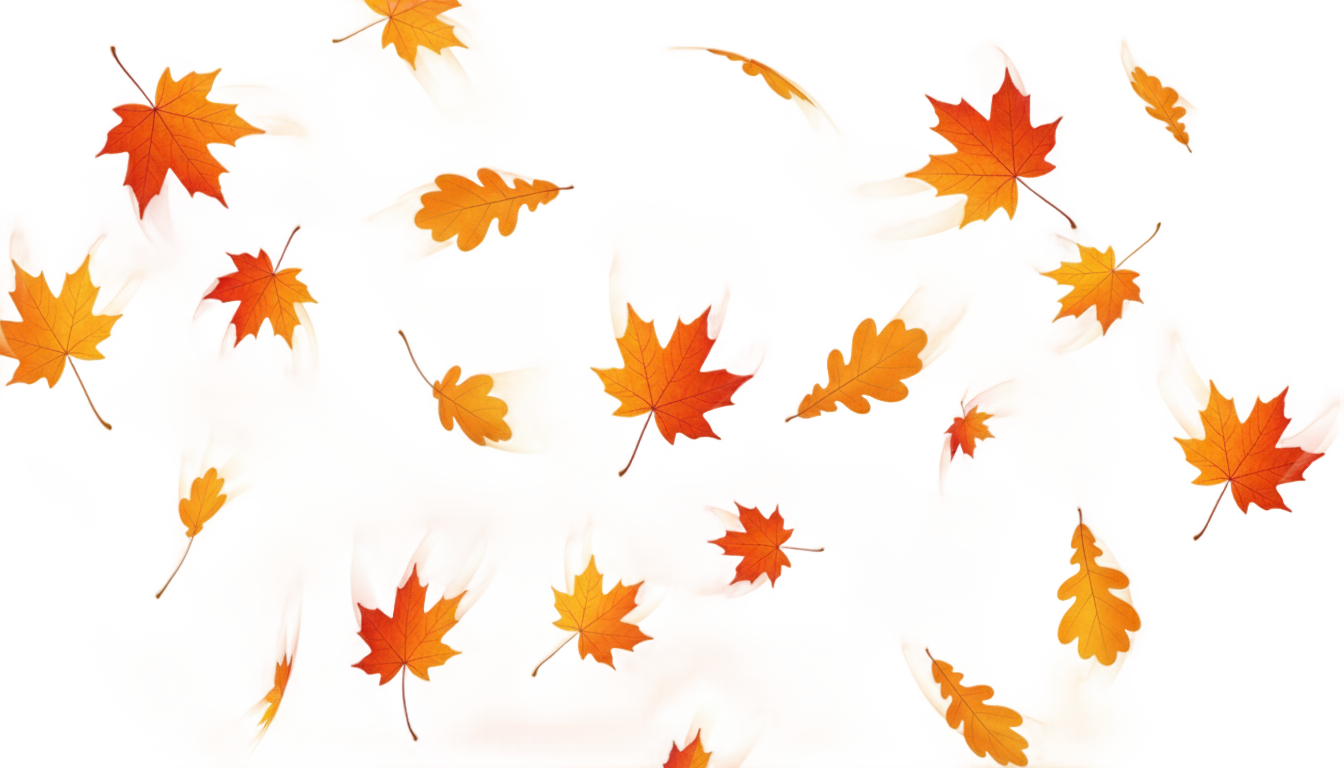 leaves blowing in the wind png PNG transparent background