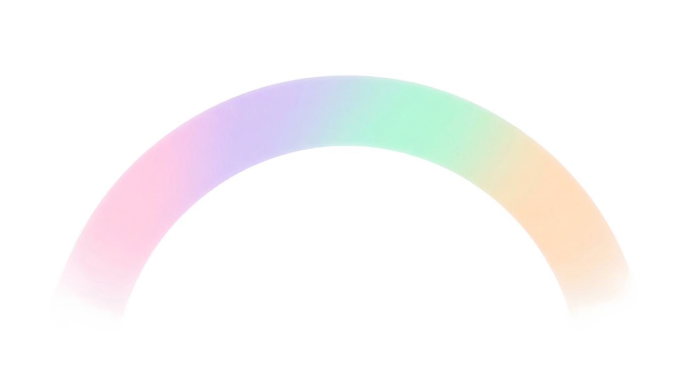 aesthetic pastel rainbow png PNG transparent background