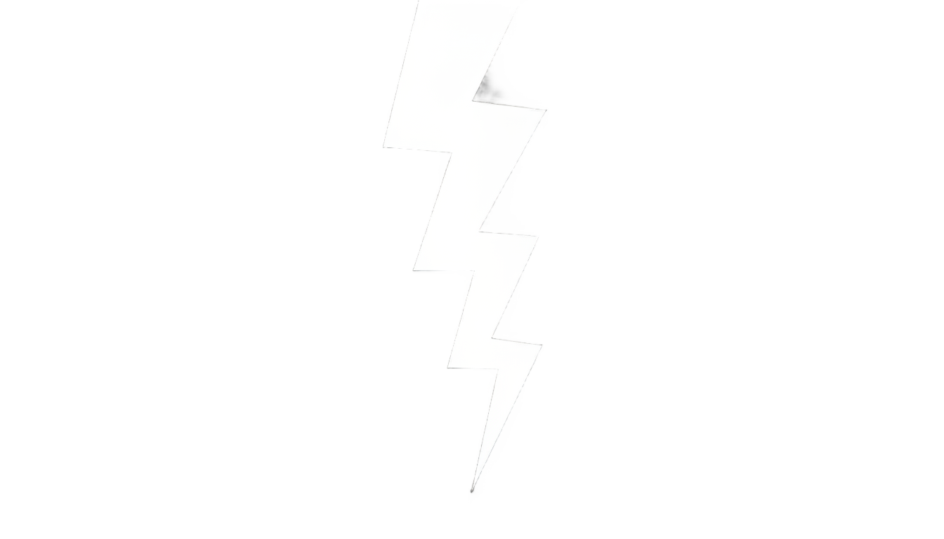 black and white lightning bolt png PNG transparent background