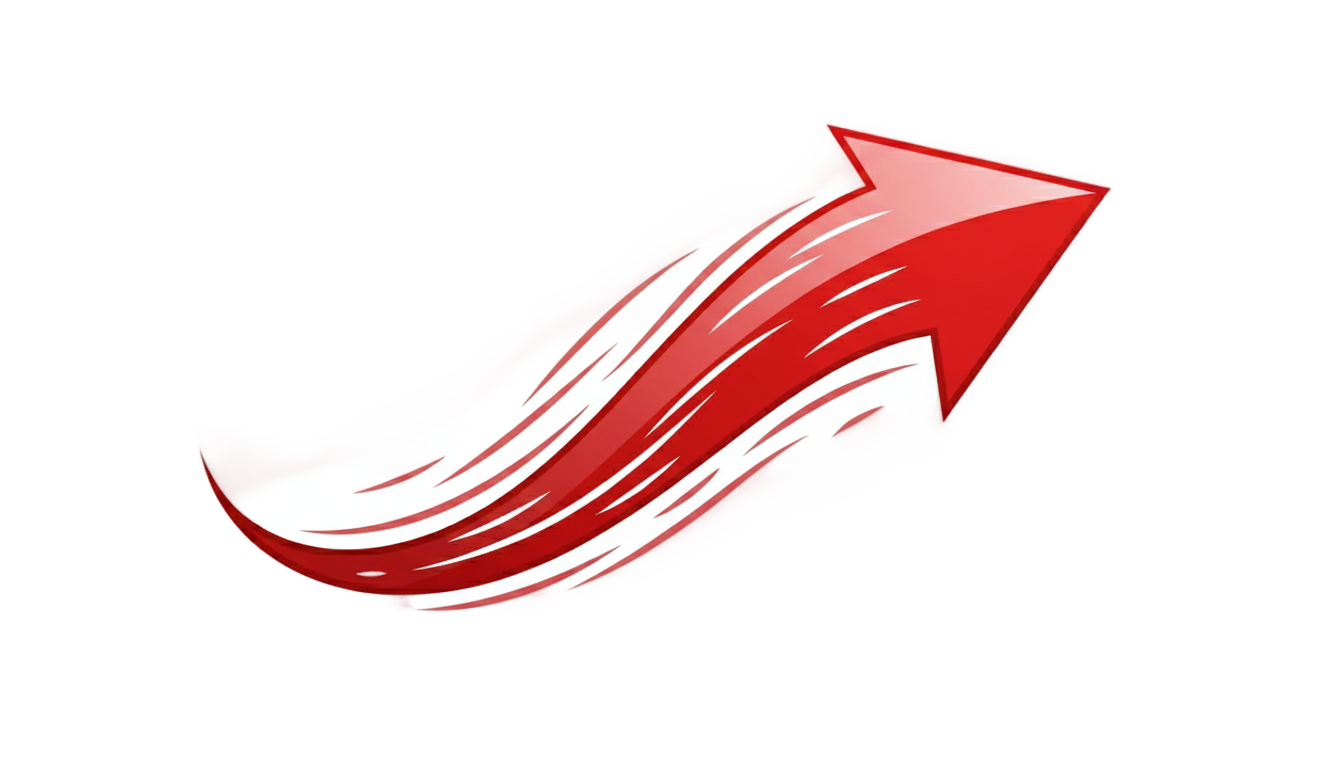 red wind arrow png PNG transparent background