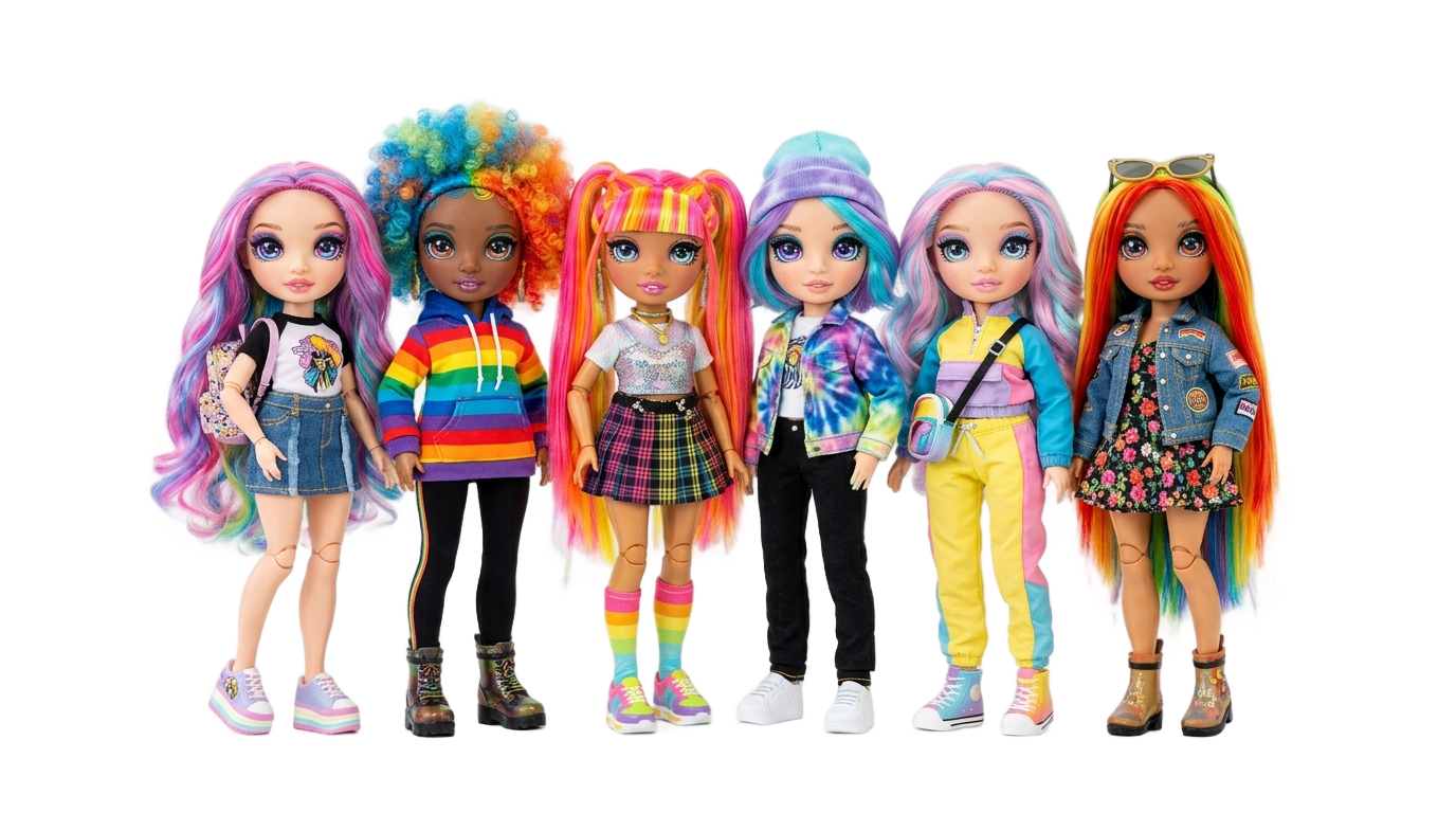rainbow high dolls png PNG transparent background