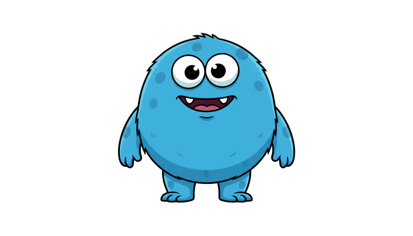blue rainbow friends png PNG transparent background